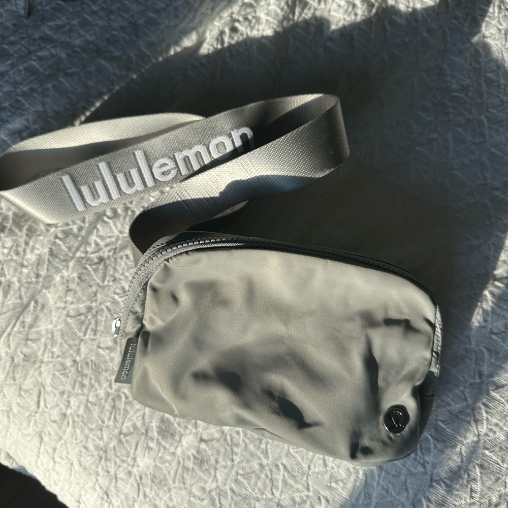 lululemon Silver Belt Bag